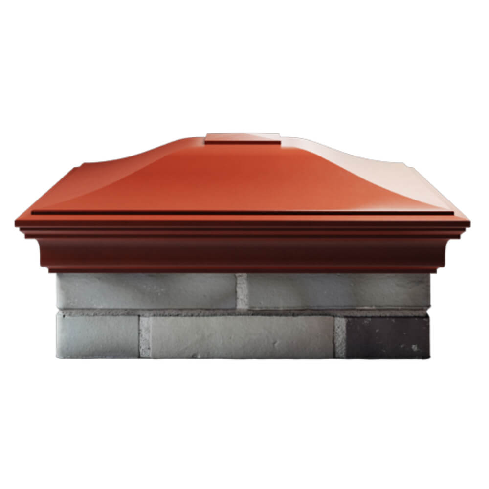 Колпак Zking Монблан Красный на столб 2х2 кирпича (515х515мм) в Кандалакше фото