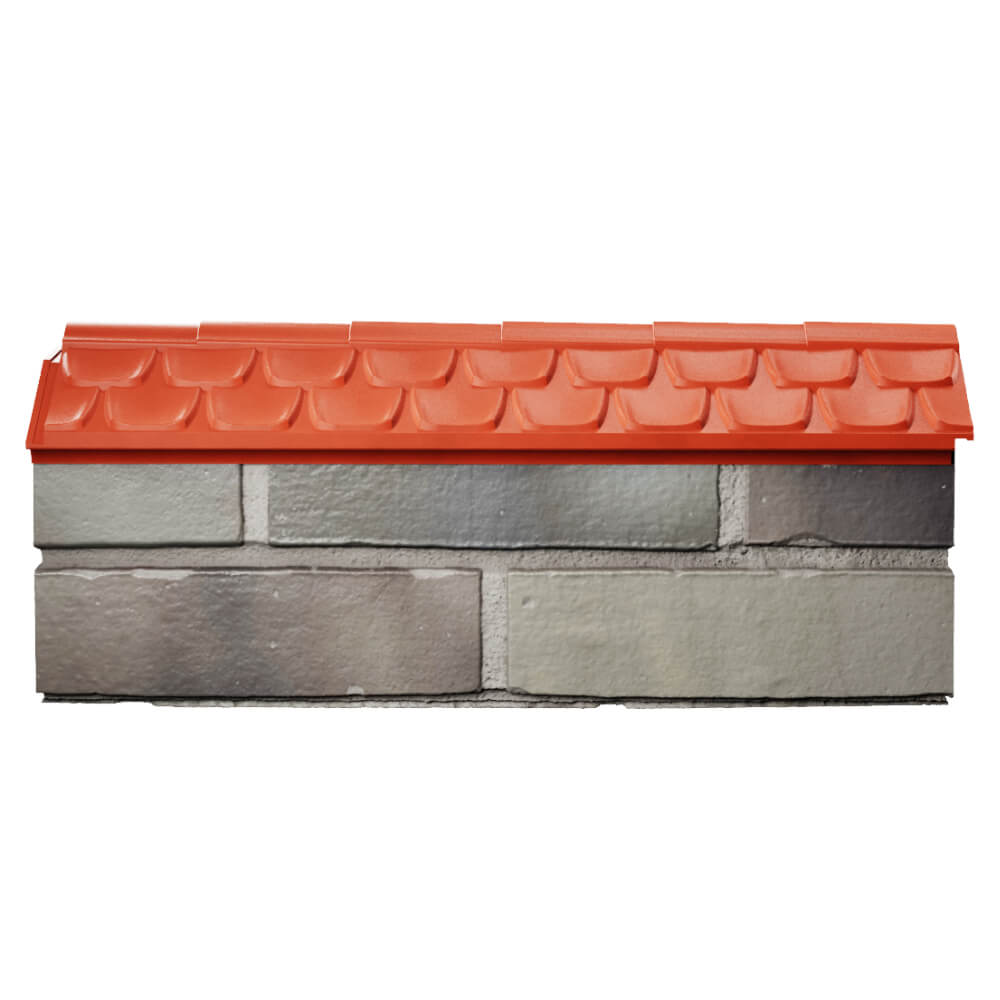 Парапет Zking Эльбрус Красный с посадкой на 0.5 кирпича (130мм) в Кандалакше фото