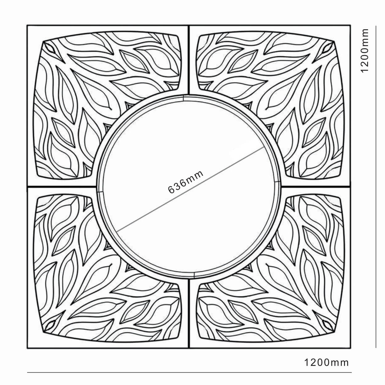 Приствольная решетка для дерева ZKING CRUST 1.2х1.2м Черная в Кандалакше фото