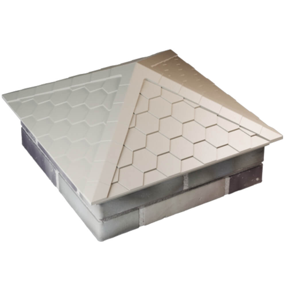 Колпак Zking Эверест Бежевый на столб 2х2 кирпича (535х535мм) Кандалакша фото