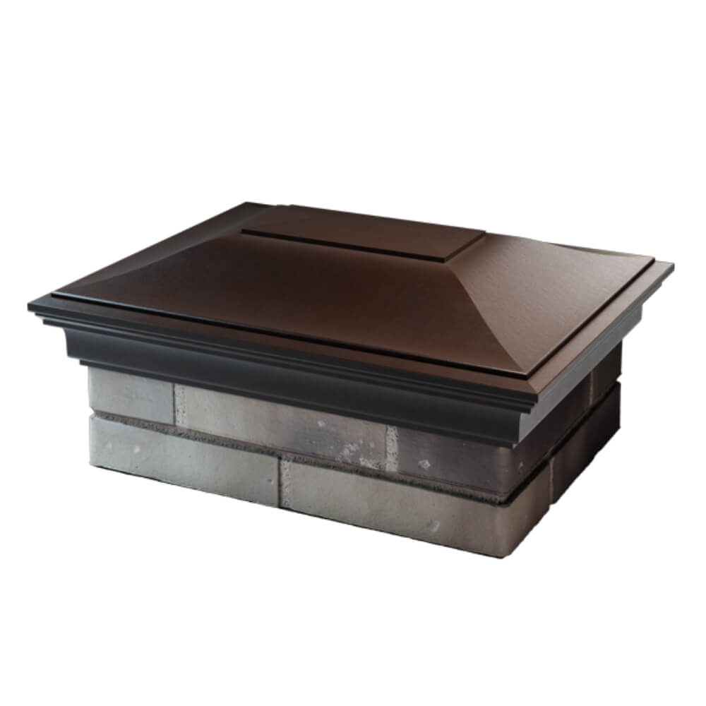 Колпак Zking Монблан Коричневый на столб 2х1.5 кирпича (515х385мм) в Кандалакше фото