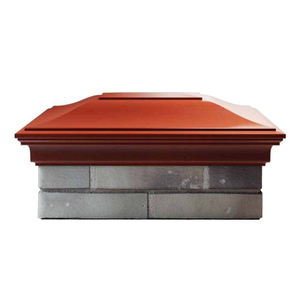 Колпак Zking Монблан Красный на столб 2х1.5 кирпича (515х385мм) в Кандалакше фото