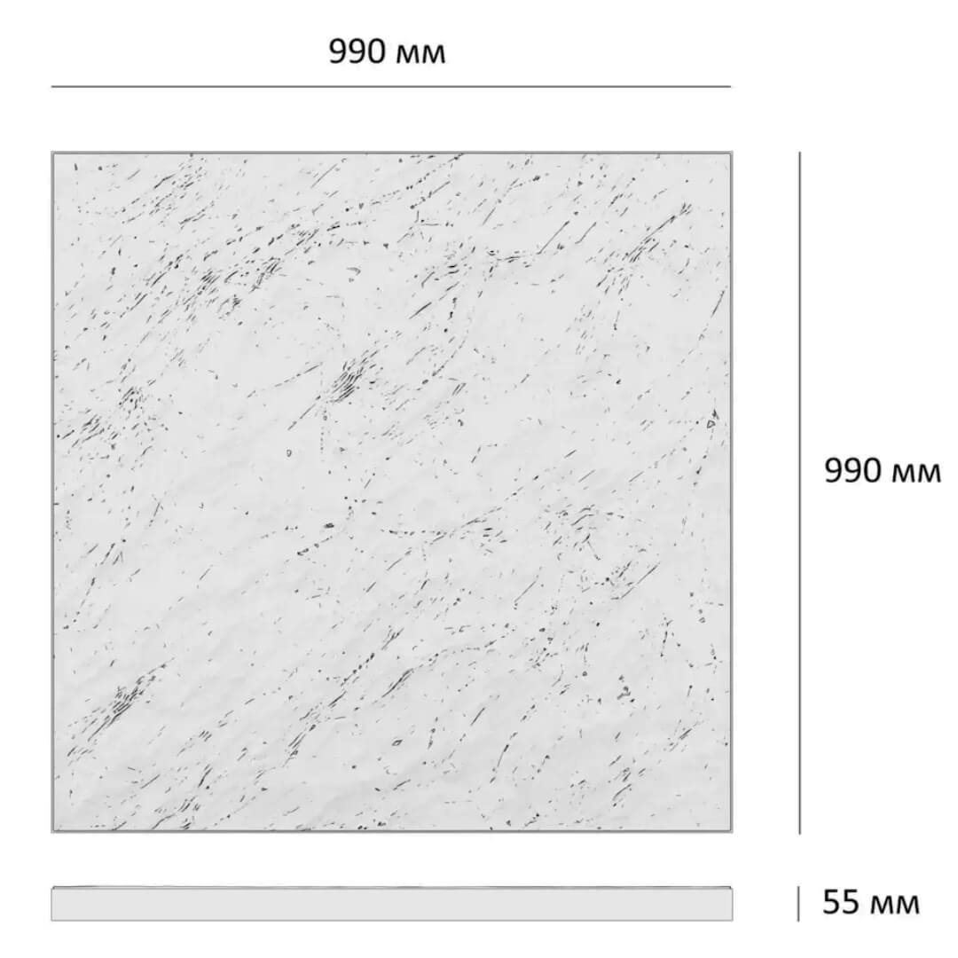Шаговая плита STONE Черный Сланец 990х990х55мм в Кандалакше фото