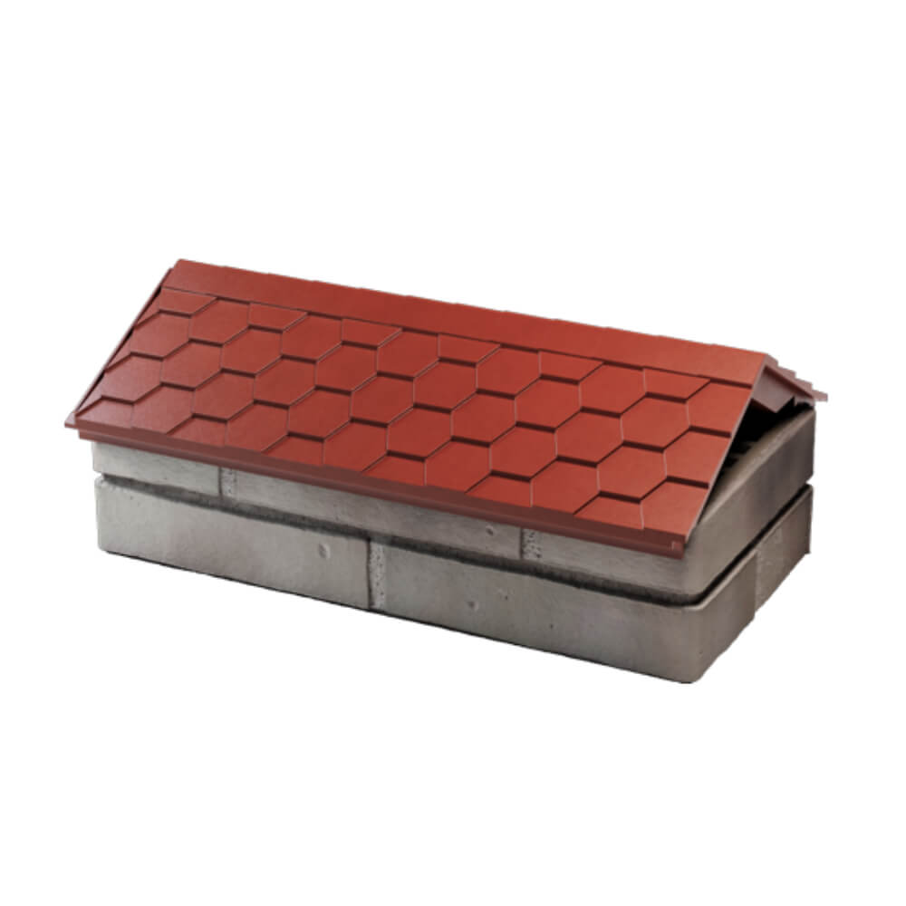 Парапет Zking Эверест Красный с посадкой на 1 кирпич (200/225/255мм) в Кандалакше фото