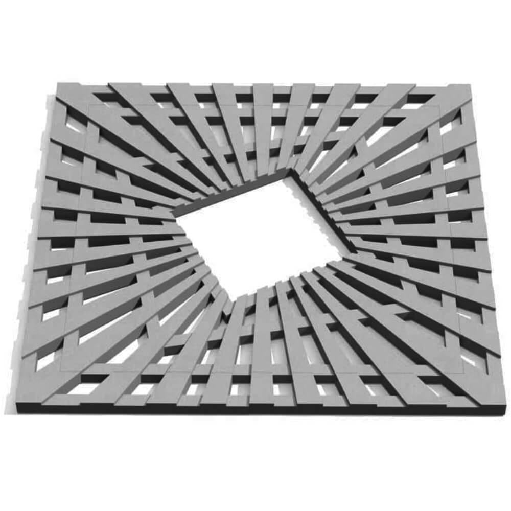 Приствольная решетка для дерева ZKING ATMOSPHERE 1.2х1.2м Серая Кандалакша фото