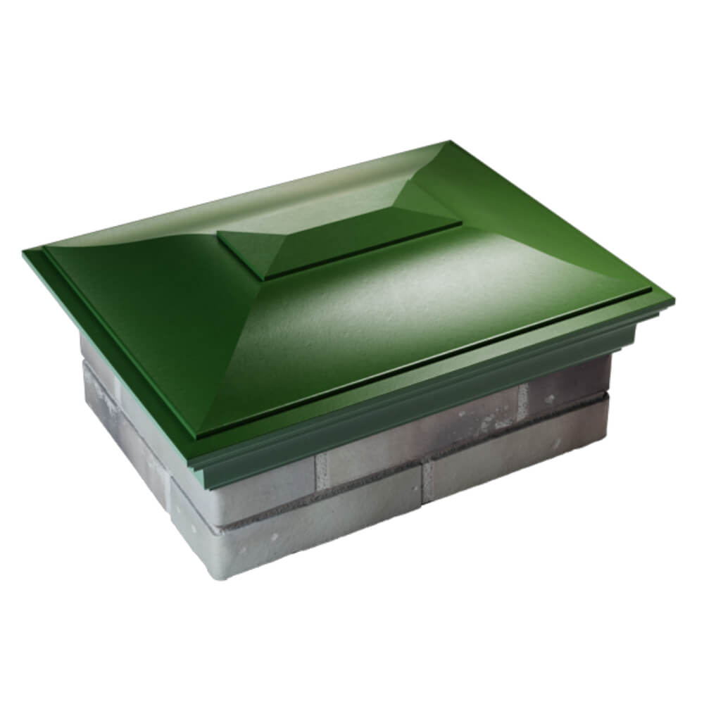 Колпак Zking Монблан Зеленый на столб 2х1.5 кирпича (515х385мм) Кандалакша фото