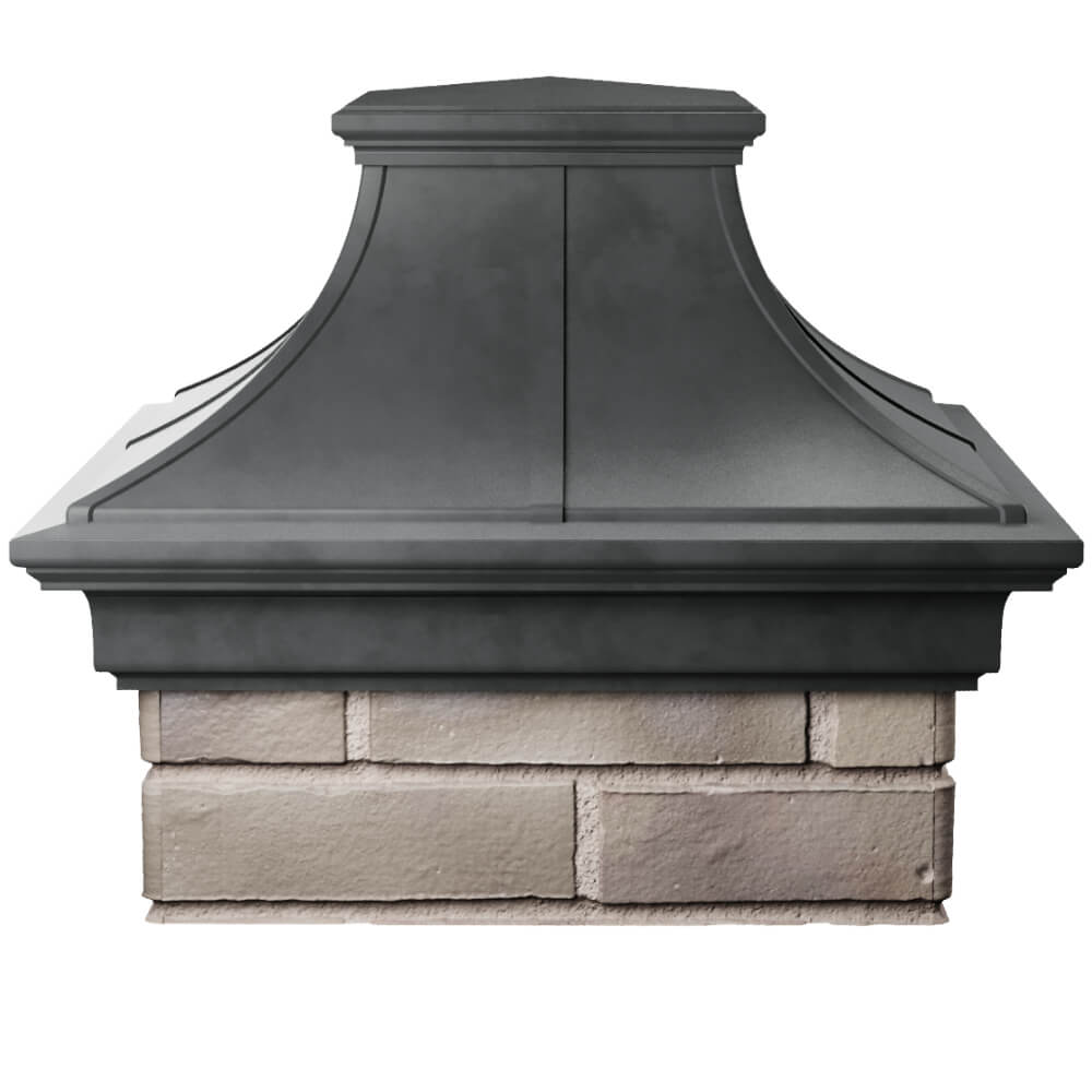 Колпак Zking Монблан Премиум Серый на столб 1.5х1.5 кирпича (385х385мм) Кандалакша фото