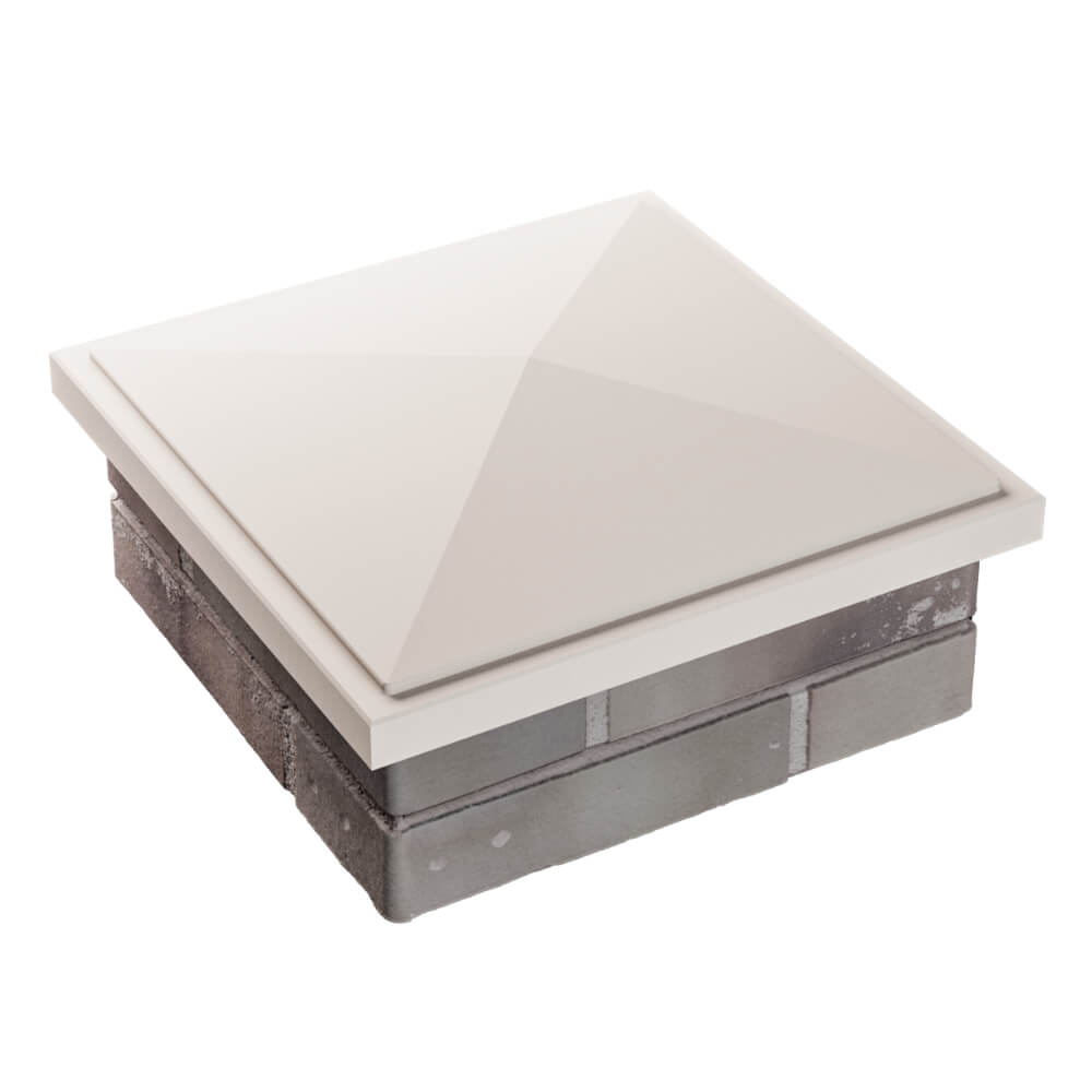 Колпак Zking БонаМоно Бежевый на столб 1.5х1.5 кирпича (385х385, 400х400мм) в Кандалакше фото