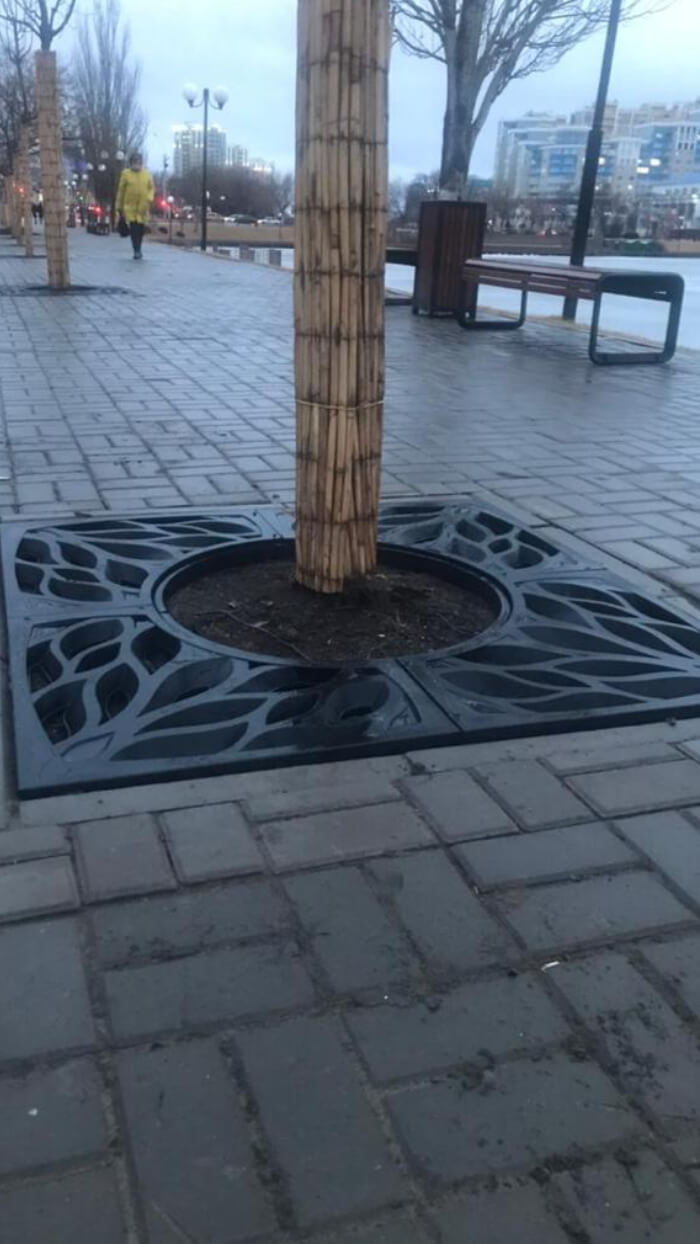 Приствольная решетка для дерева ZKING CRUST 1.2х1.2м Черная в Кандалакше фото