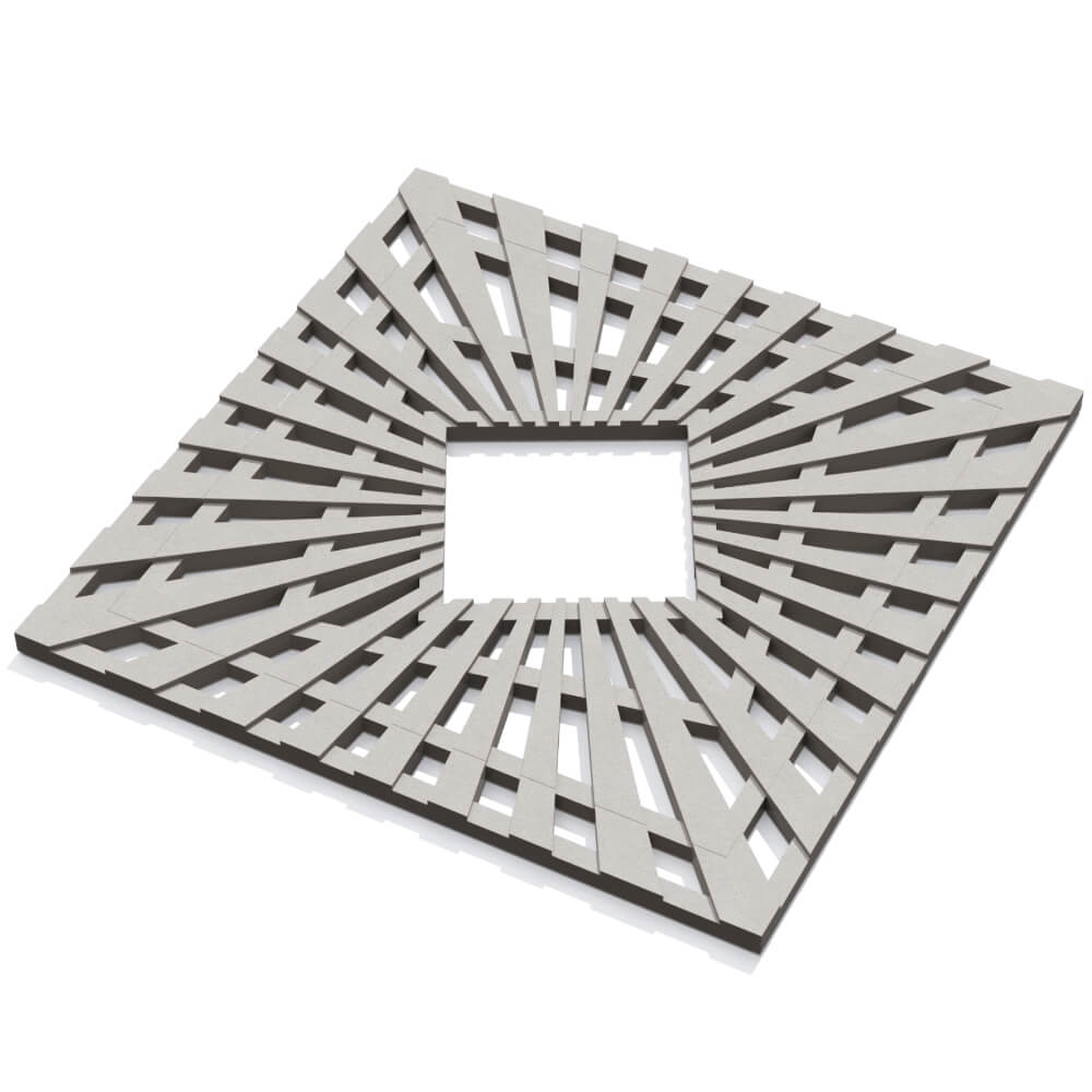 Приствольная решетка для дерева ZKING ATMOSPHERE 1.2х1.2м Бежевая в Кандалакше фото