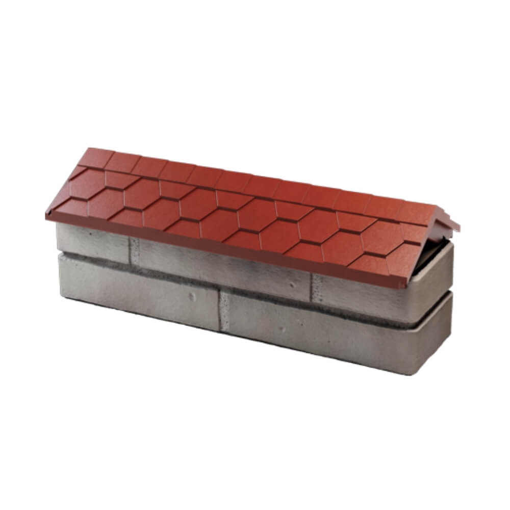 Парапет Zking Эверест Красный с посадкой на 0.5 кирпича (130мм) в Кандалакше фото