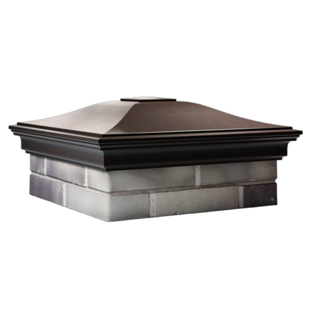 Колпак Zking Монблан Коричневый на столб 2х2 кирпича (515х515мм) в Кандалакше фото