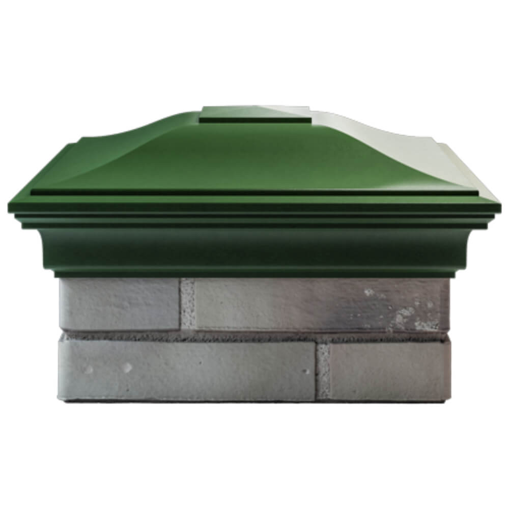 Колпак Zking Монблан Зеленый на столб 1.5х1.5 кирпича (385х385мм) Кандалакша фото