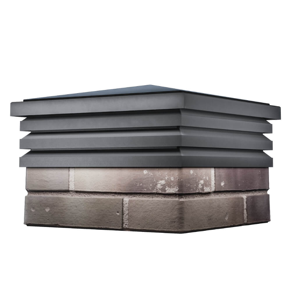 Колпак Zking Бона ХайТек Серый на столб 1.5х1.5 кирпича (385х385мм) в Кандалакше фото