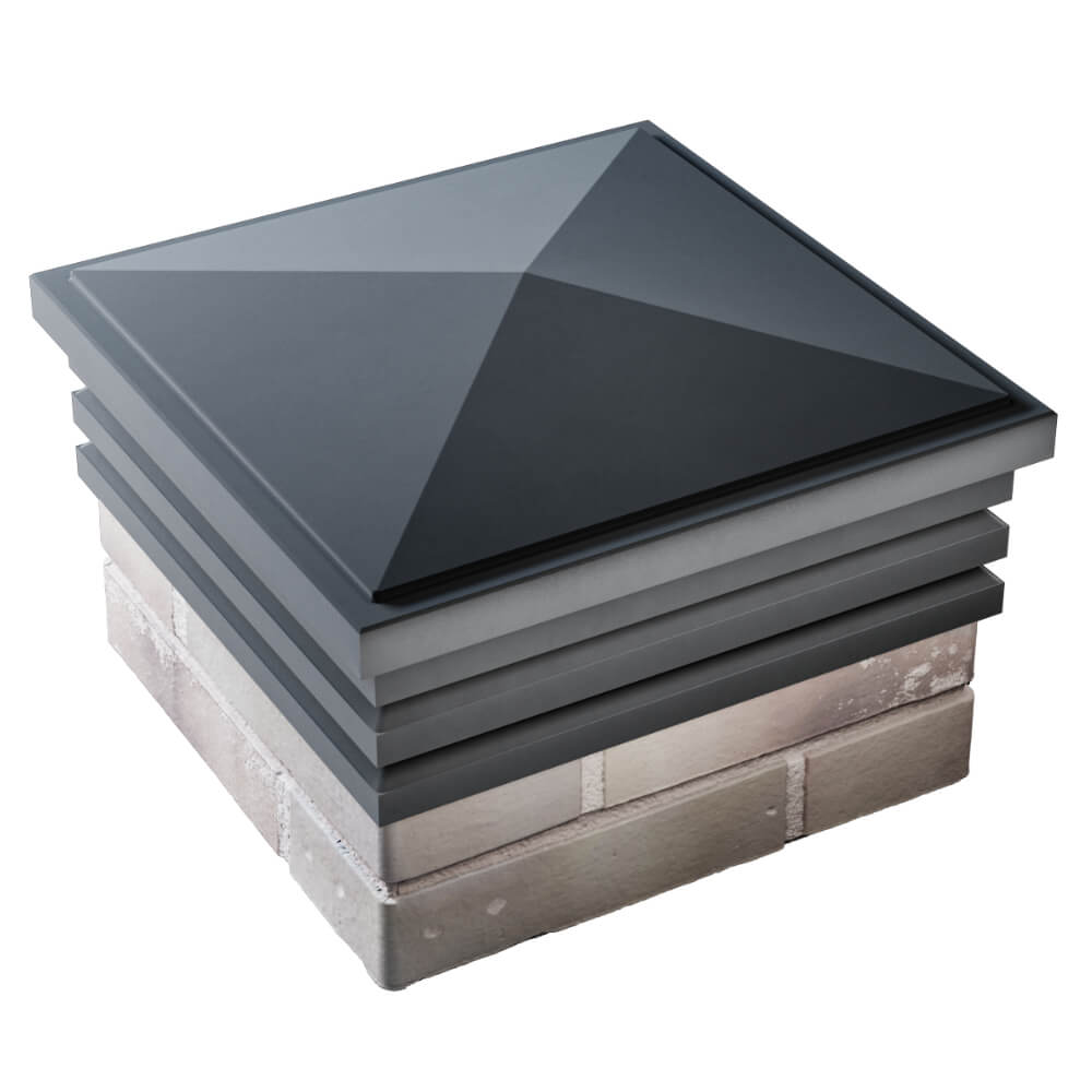 Колпак Zking Бона ХайТек Серый на столб 1.5х1.5 кирпича (385х385мм) в Кандалакше фото