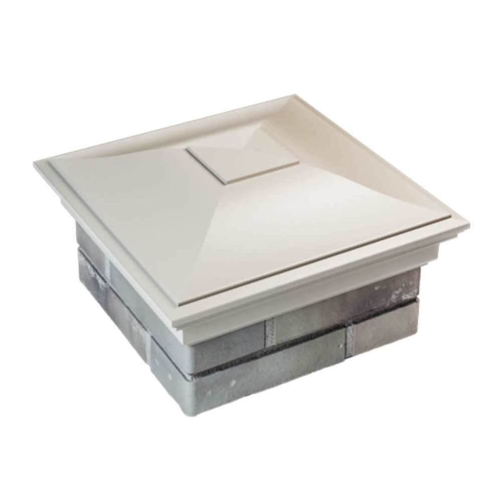 Колпак Zking Монблан Бежевый на столб 1.5х1.5 еврокирпича 0.7НФ (355х355мм) в Кандалакше фото