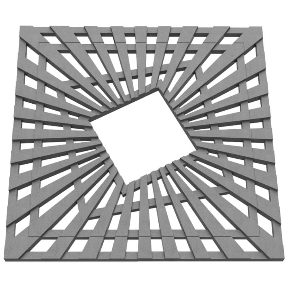 Приствольная решетка для дерева ZKING ATMOSPHERE 1.2х1.2м Серая в Кандалакше фото