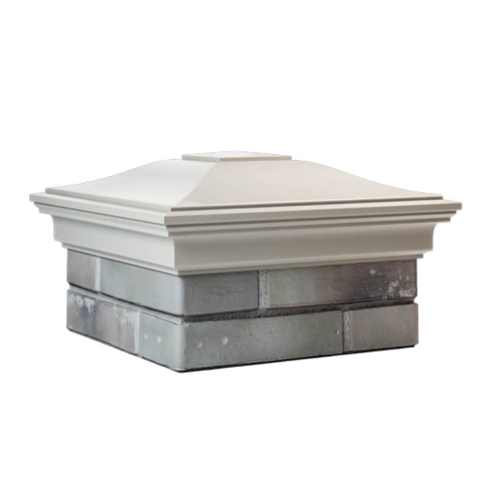 Колпак Zking Монблан Бежевый на столб 1.5х1.5 еврокирпича 0.7НФ (355х355мм) в Кандалакше фото