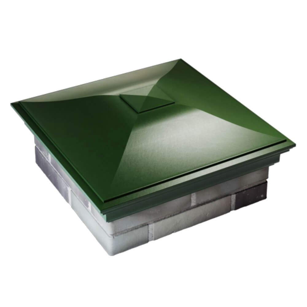 Колпак Zking Монблан Зеленый на столб 2х2 кирпича (515х515мм) Кандалакша фото