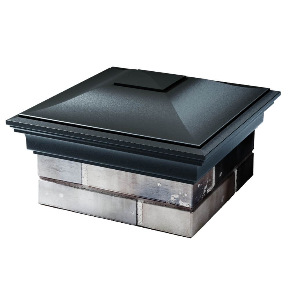 Колпак Zking Монблан Черный на столб 1.5х1.5 кирпича (385х385мм) в Кандалакше фото