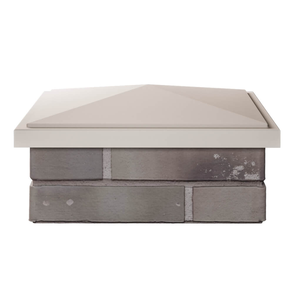 Колпак Zking БонаМоно Бежевый на столб 1.5х1.5 кирпича (385х385, 400х400мм) Кандалакша фото