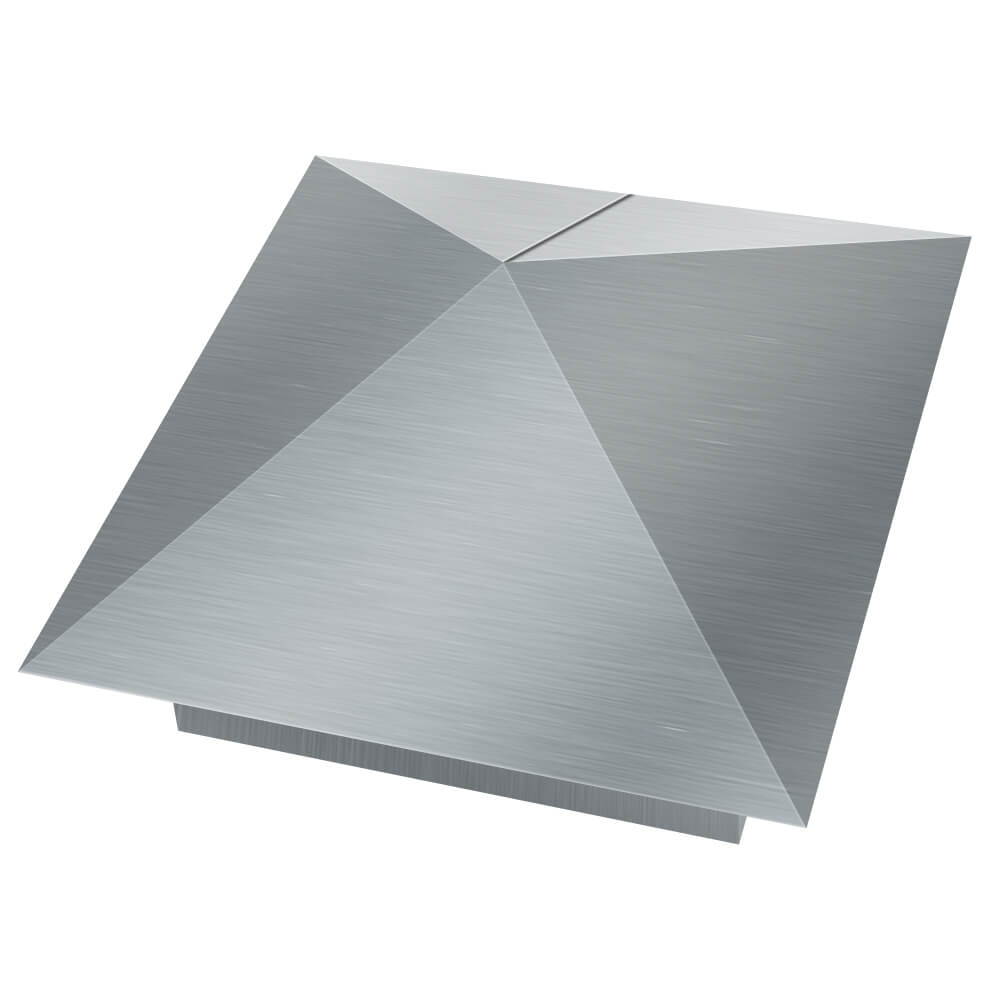 Колпак металлический 380х380мм оцинкованный заборный Кандалакша фото