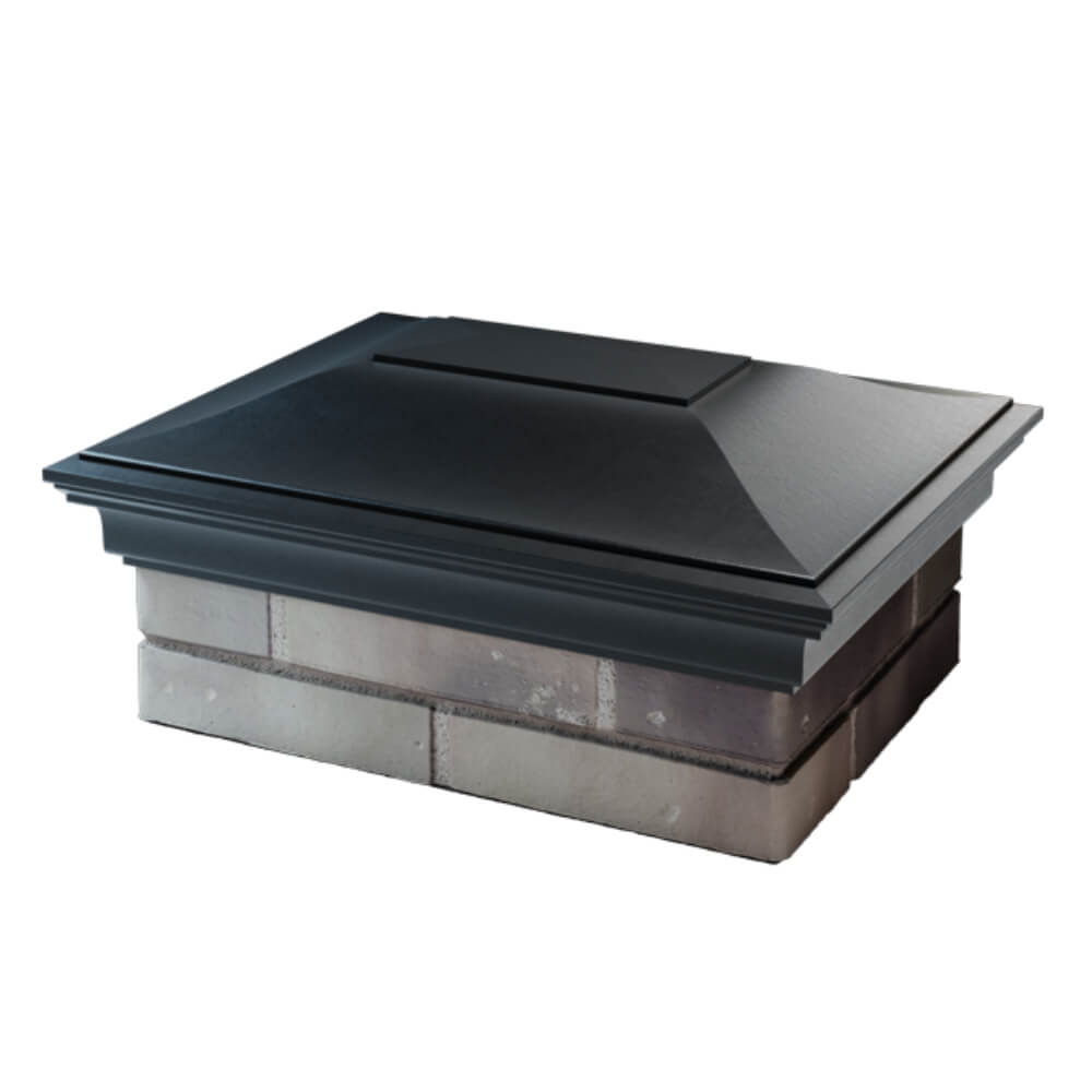 Колпак Zking Монблан Черный на столб 2х1.5 кирпича (515х385мм) в Кандалакше фото