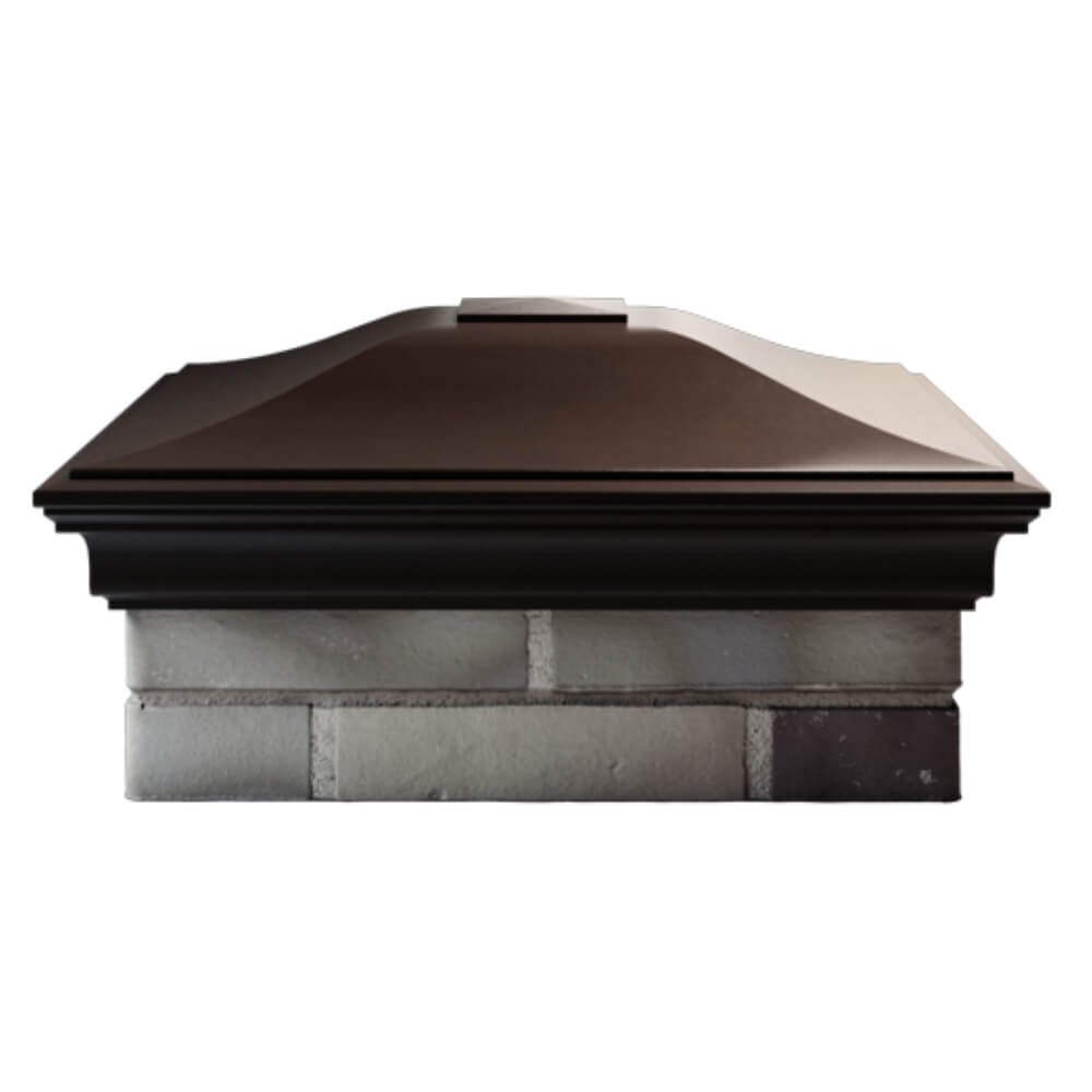 Колпак Zking Монблан Коричневый на столб 2х2 кирпича (515х515мм) в Кандалакше фото