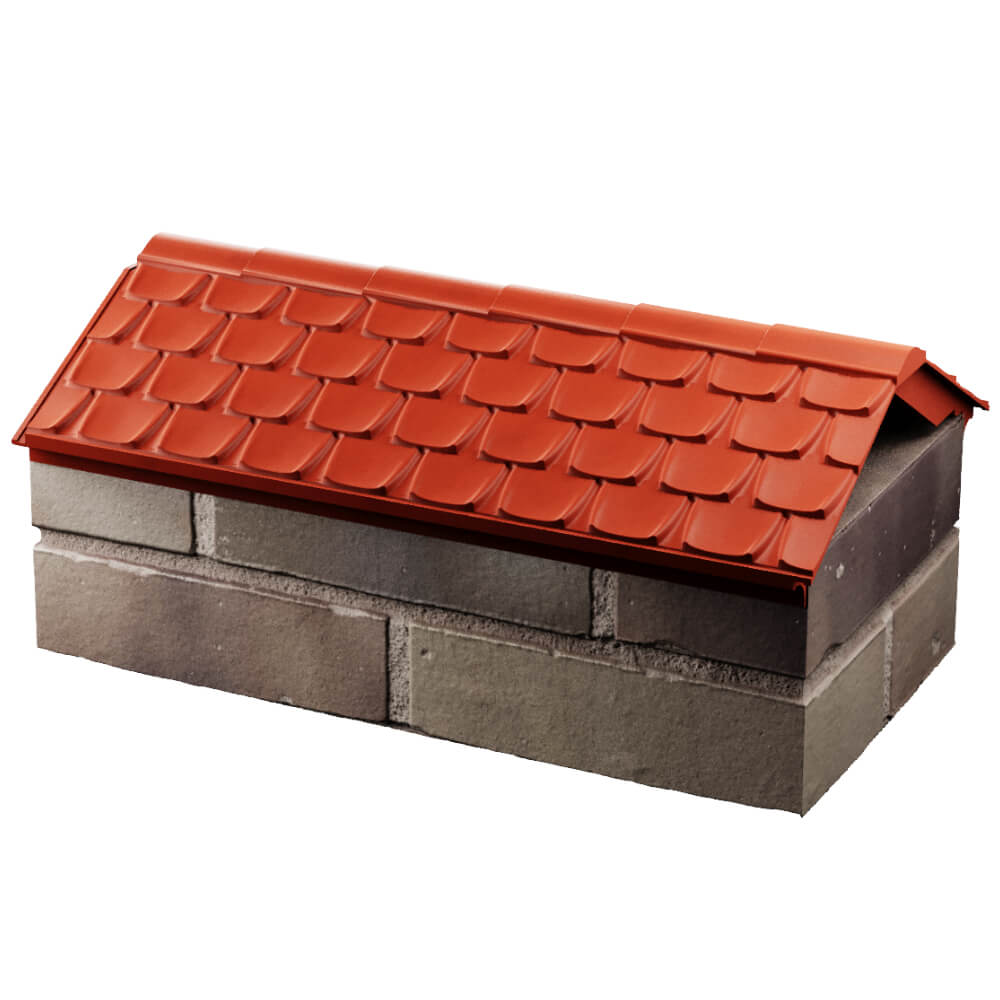 Парапет Zking Эльбрус Красный с посадкой на 1 кирпич (255мм) в Кандалакше фото