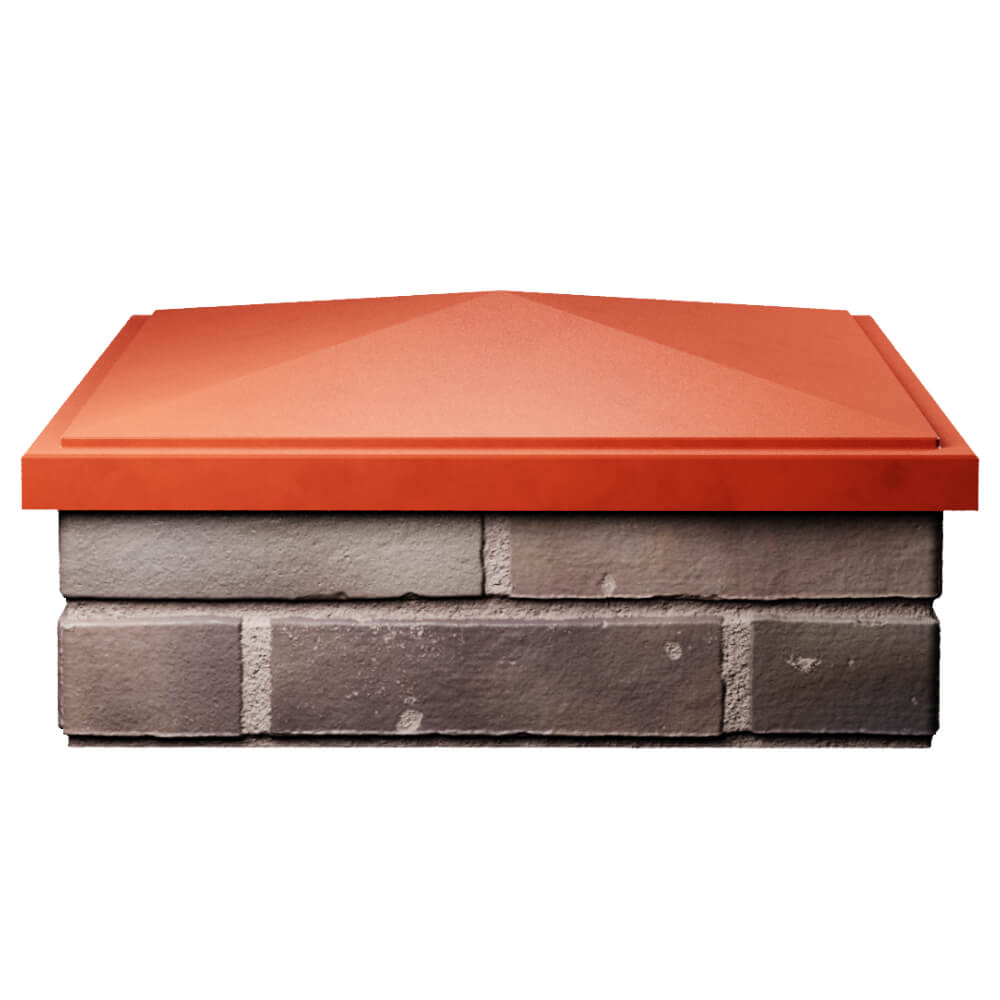 Колпак Zking БонаМоно Красный на столб 2х2 кирпича (515х515, 530х530мм) Кандалакша фото