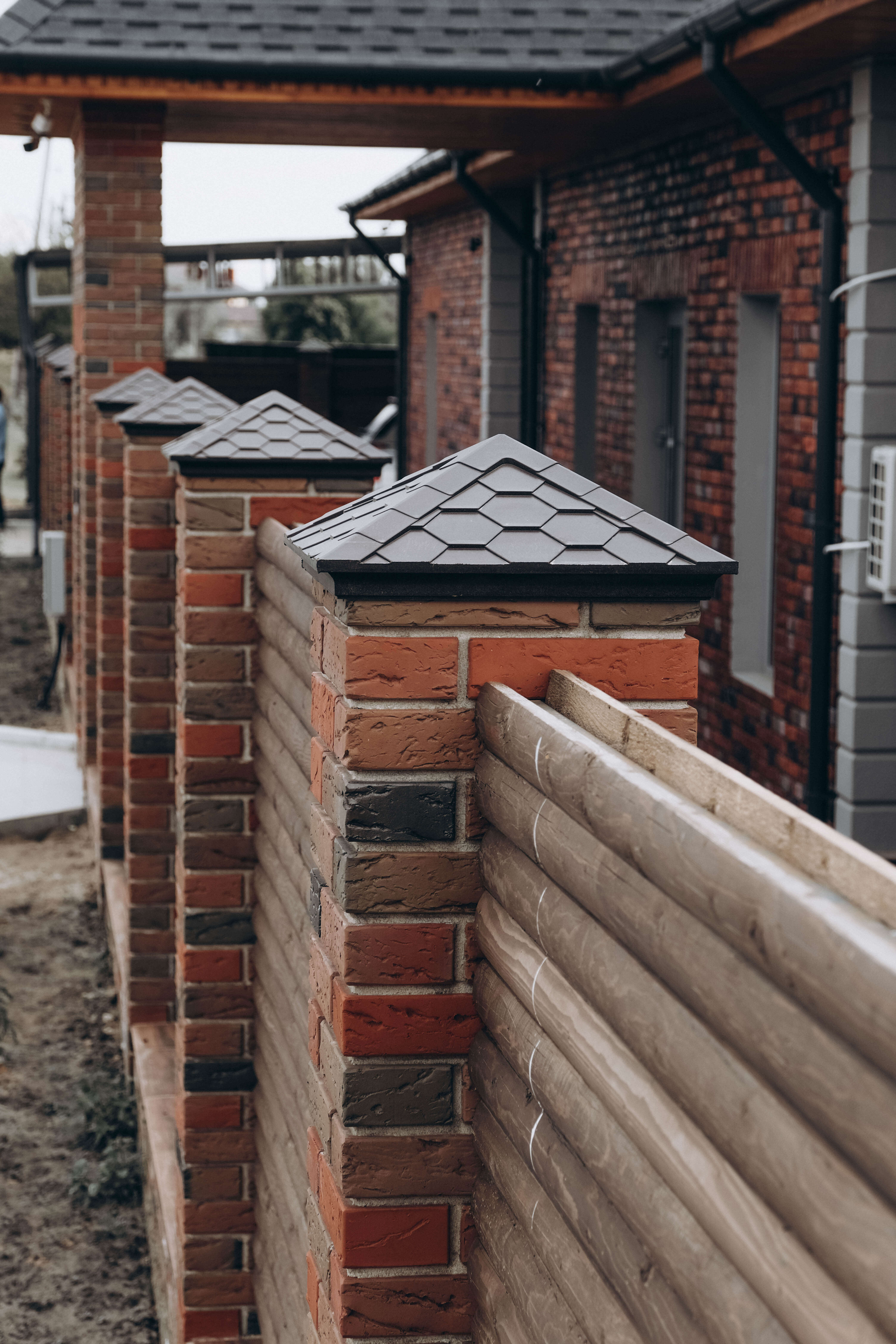 Колпак Zking Эверест Коричневый на столб 1.5х1.5 кирпича (390х390мм) в Кандалакше фото