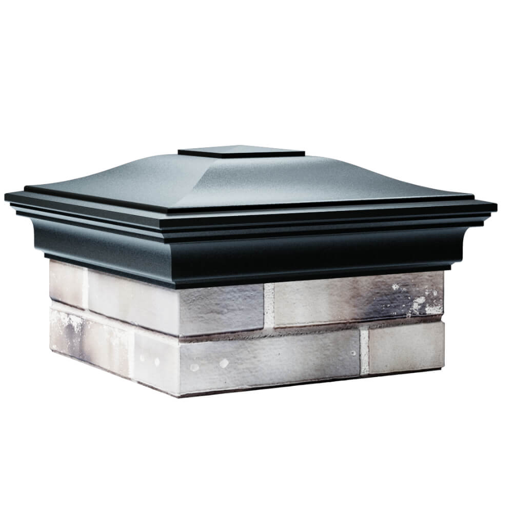 Колпак Zking Монблан Черный на столб 1.5х1.5 кирпича (385х385мм) в Кандалакше фото