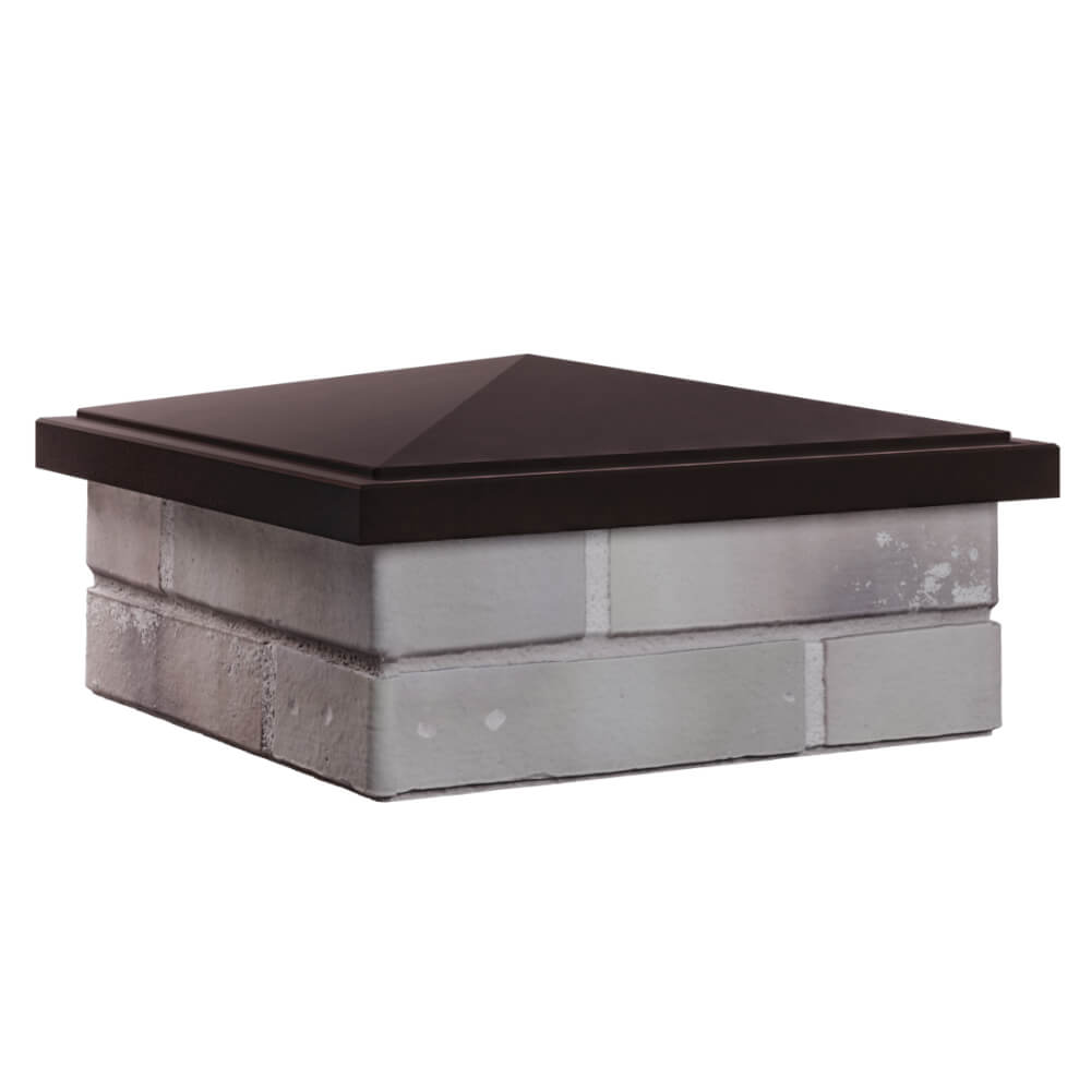 Колпак Zking БонаМоно Коричневый на столб 1.5х1.5 кирпича (385х385, 400х400мм) в Кандалакше фото