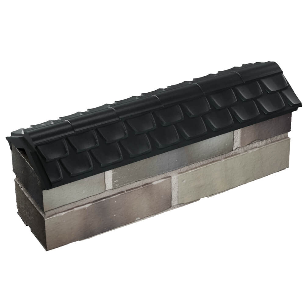 Парапет Zking Эльбрус Черный с посадкой на 0.5 кирпича (130мм) в Кандалакше фото