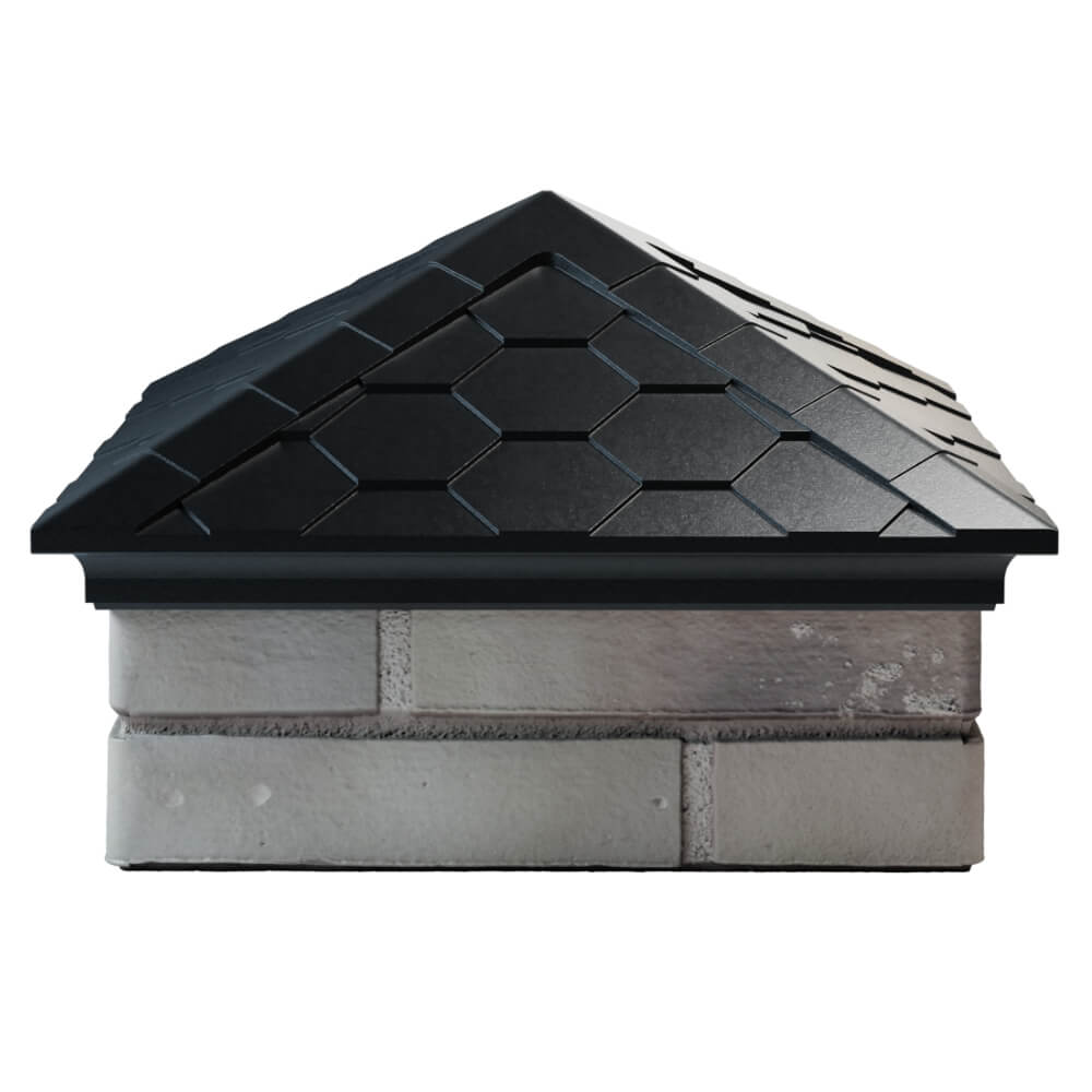 Колпак Zking Эверест Черный на столб 1.5х1.5 кирпича (390х390мм) Кандалакша фото