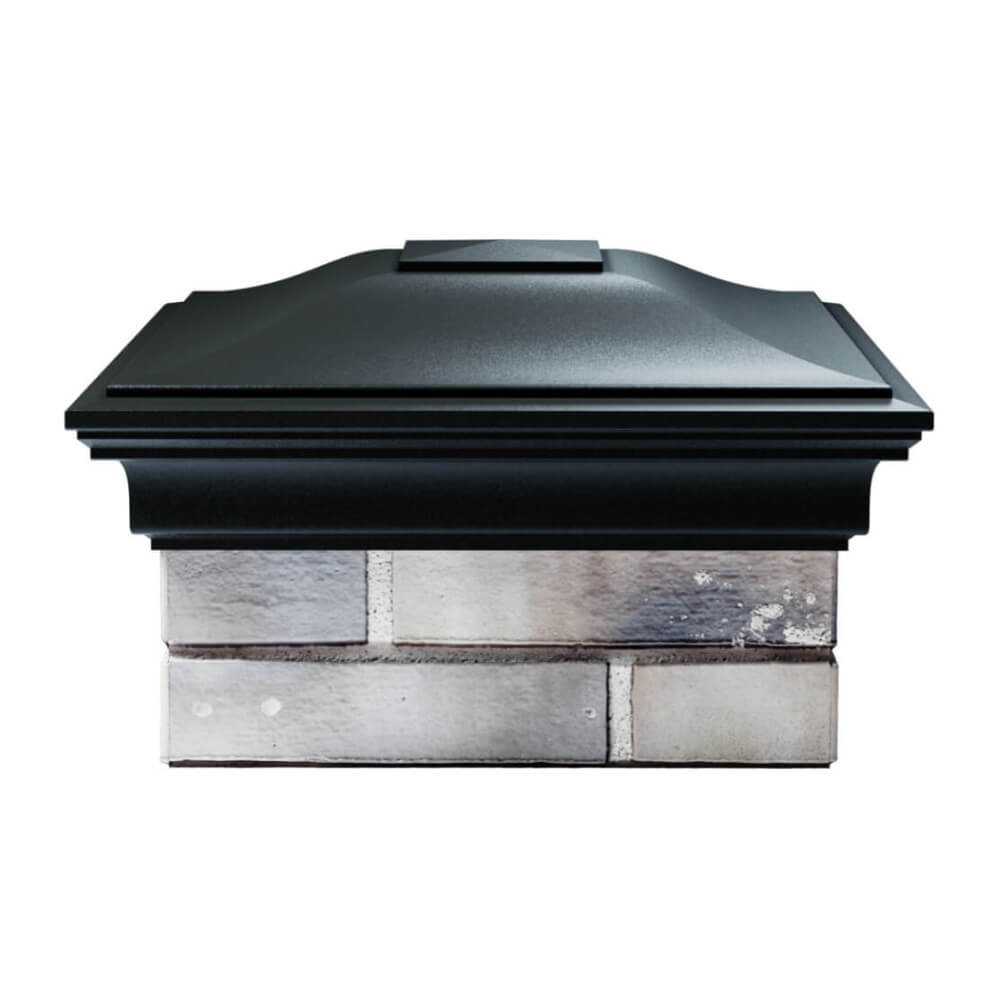 Колпак Zking Монблан Черный на столб 1.5х1.5 еврокирпича 0.7НФ (355х355мм) Кандалакша фото