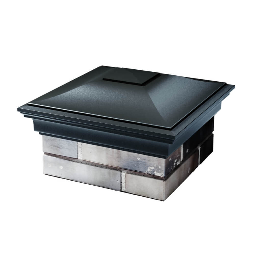 Колпак Zking Монблан Черный на столб 1.5х1.5 еврокирпича 0.7НФ (355х355мм) в Кандалакше фото