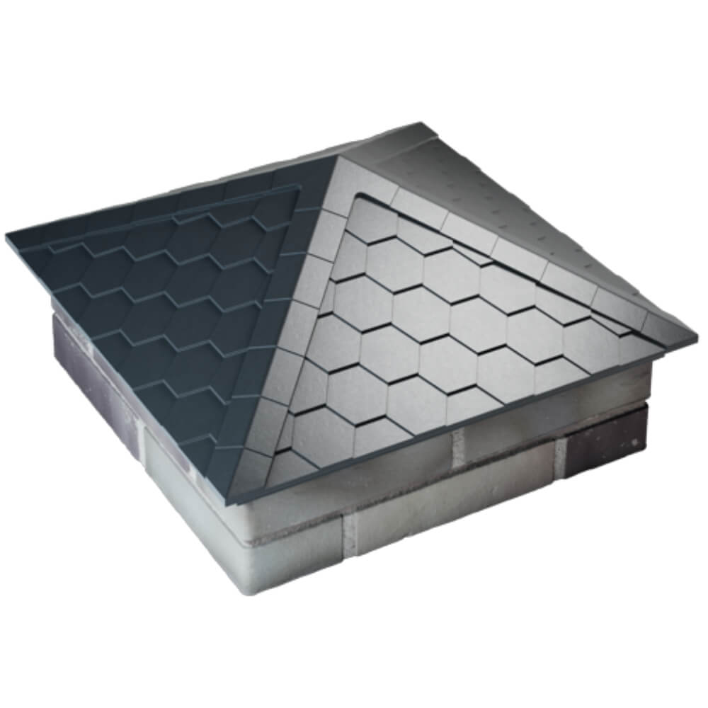 Колпак Zking Эверест Серый на столб 2х2 кирпича (535х535мм) Кандалакша фото