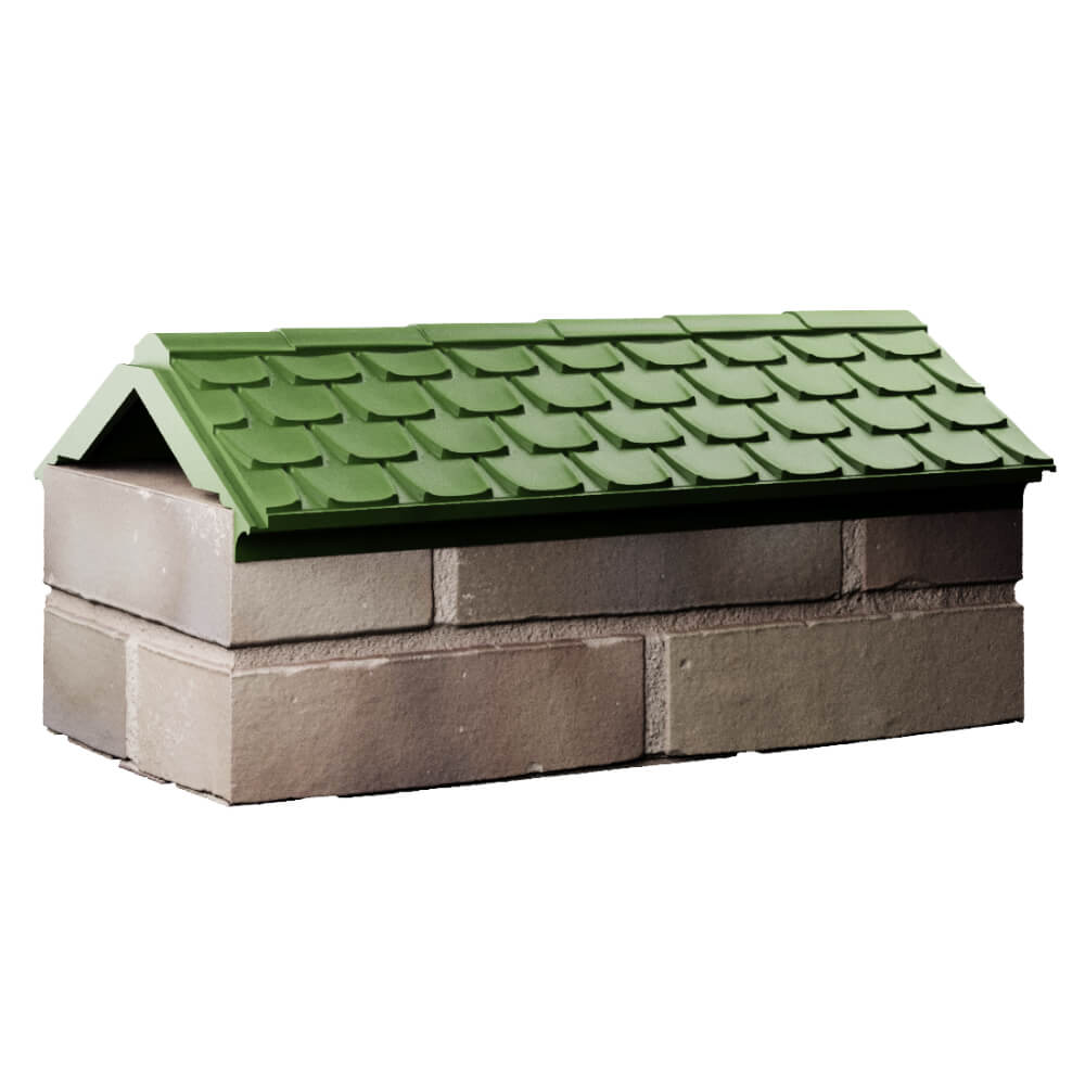 Парапет Zking Эльбрус Зеленый с посадкой на 1 кирпич (255мм) Кандалакша фото