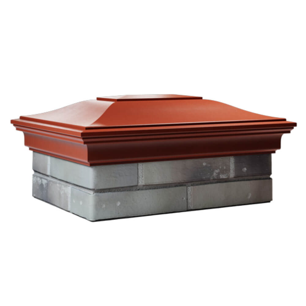 Колпак Zking Монблан Красный на столб 2х1.5 кирпича (515х385мм) в Кандалакше фото