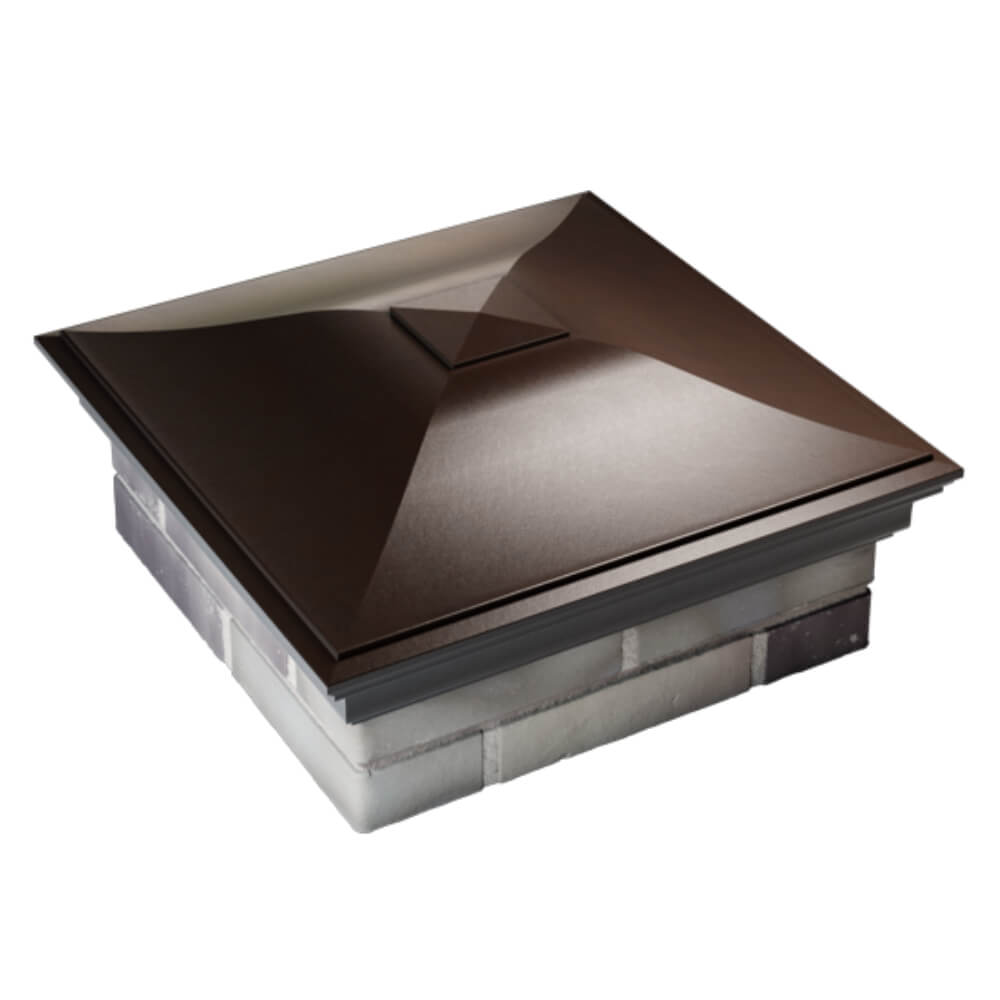 Колпак Zking Монблан Коричневый на столб 2х2 кирпича (515х515мм) Кандалакша фото