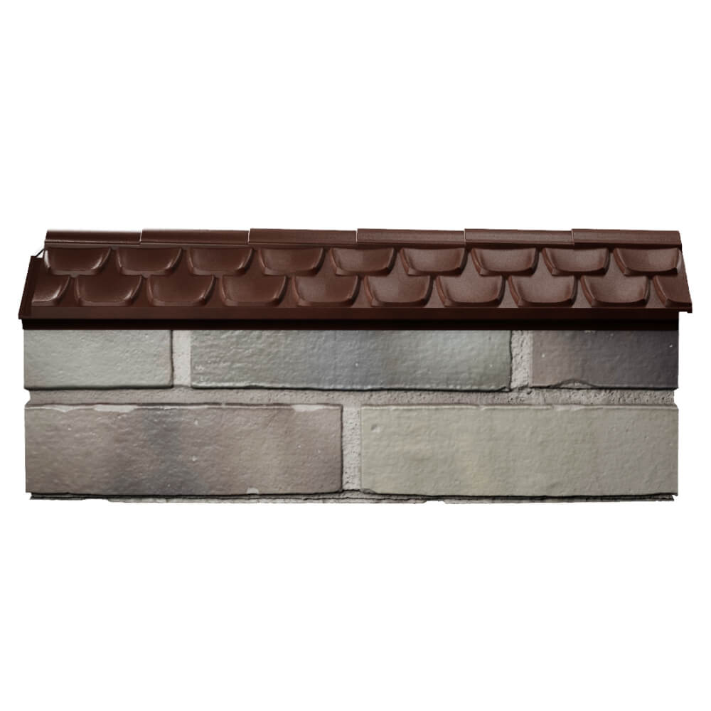 Парапет Zking Эльбрус Коричневый с посадкой на 0.5 кирпича (130мм) в Кандалакше фото