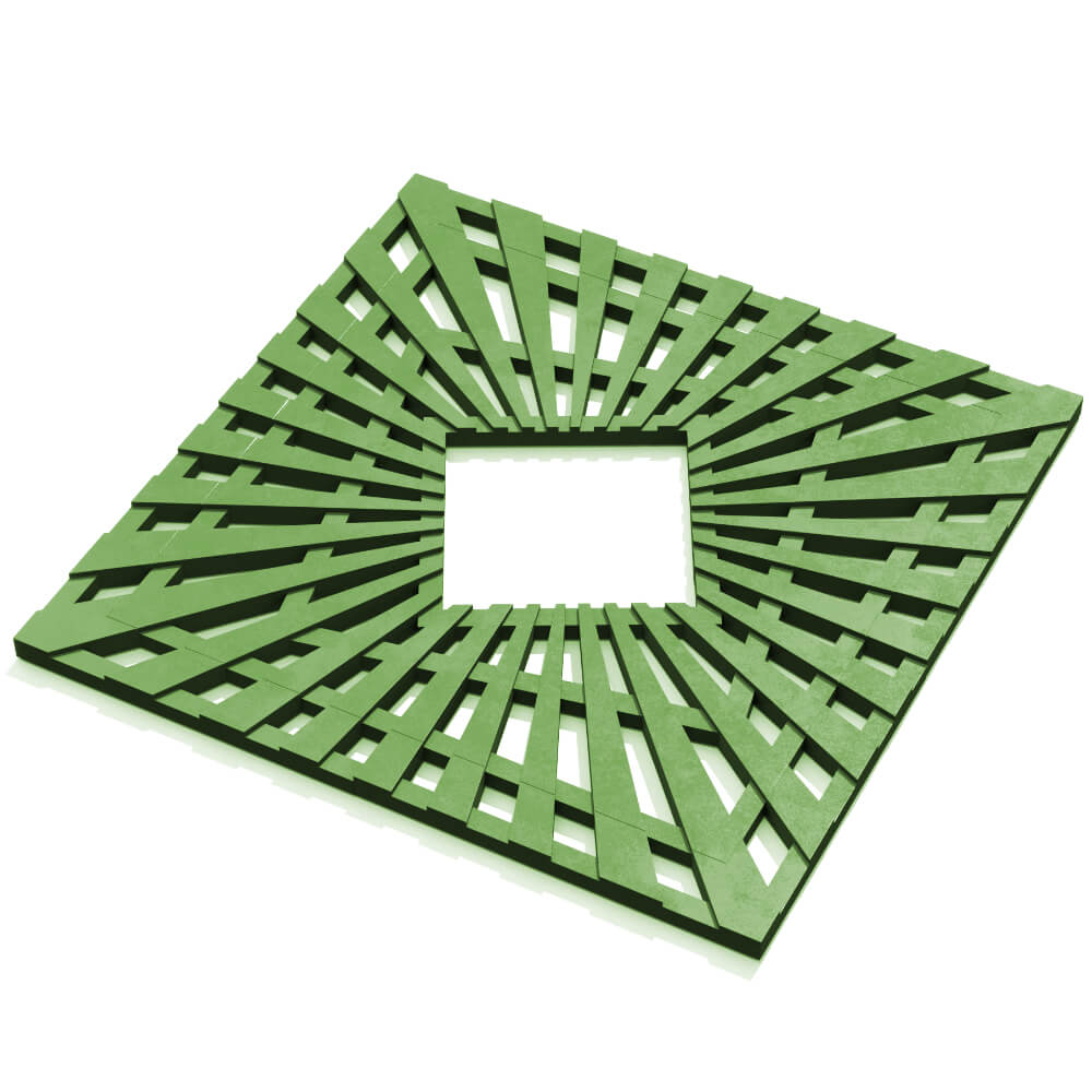 Приствольная решетка для дерева ZKING ATMOSPHERE 1.2х1.2м Зеленая в Кандалакше фото