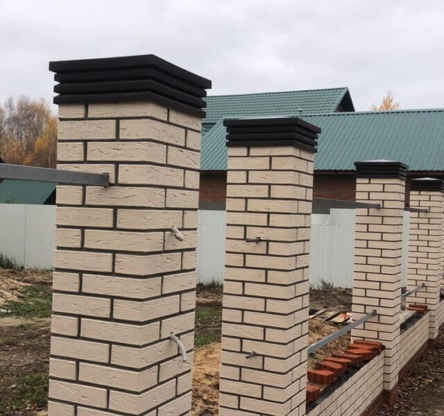 Колпак Zking Бона ХайТек Коричневый на столб 1.5х1.5 кирпича (385х385мм) в Кандалакше фото