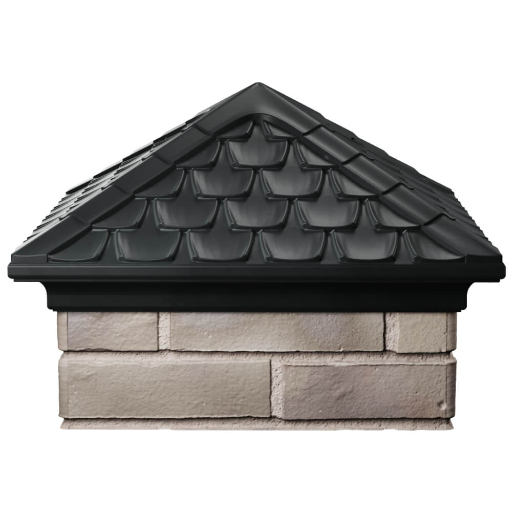 Колпак Zking Эльбрус Черный на столб 1.5х1.5 кирпича (385х385мм) Кандалакша фото