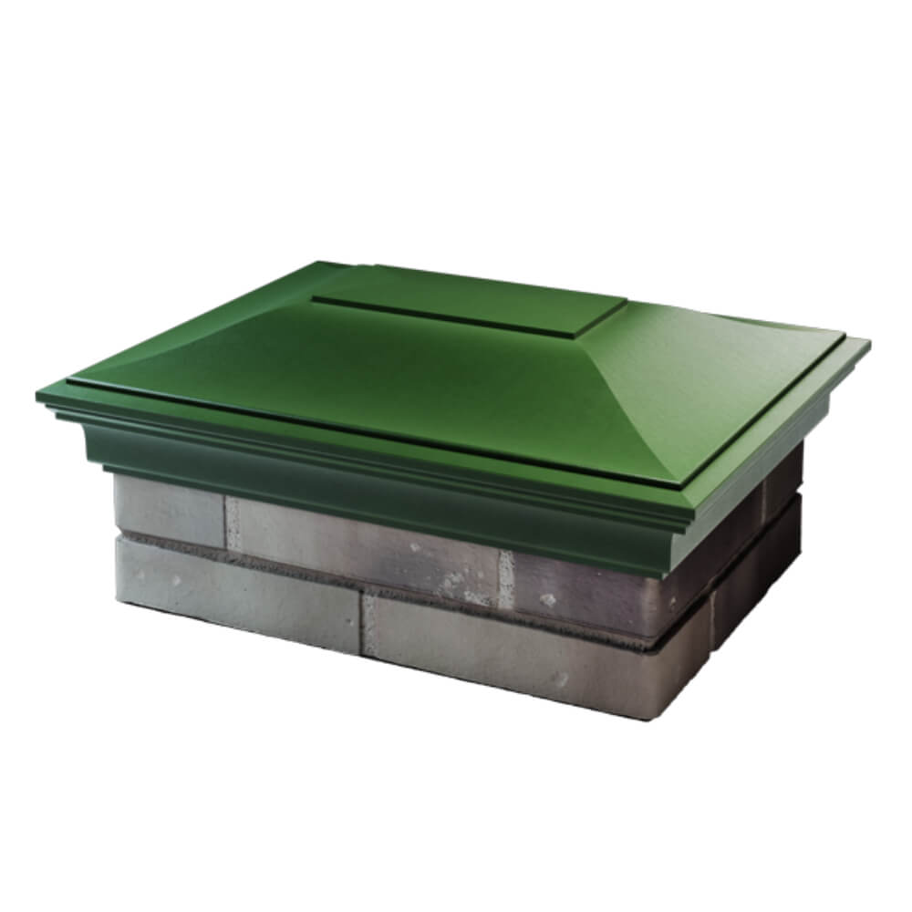 Колпак Zking Монблан Зеленый на столб 2х1.5 кирпича (515х385мм) в Кандалакше фото