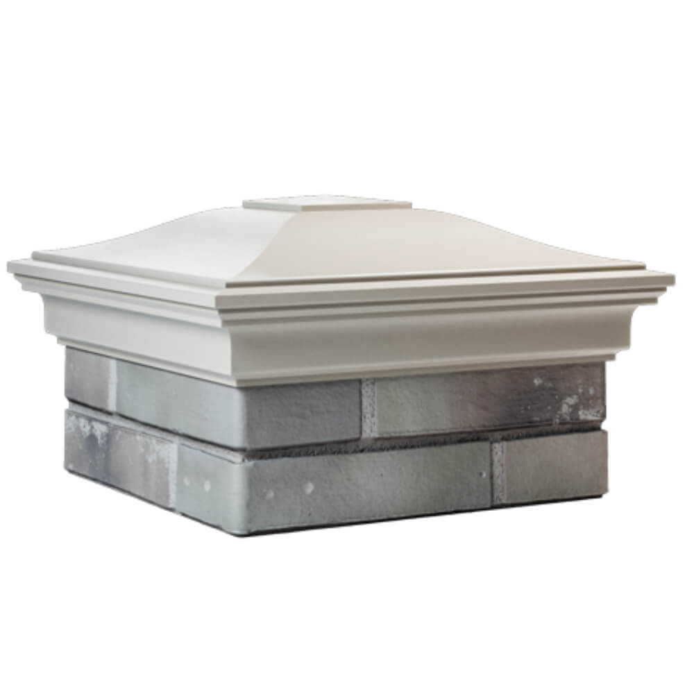 Колпак Zking Монблан Бежевый на столб 1.5х1.5 кирпича (385х385мм) в Кандалакше фото