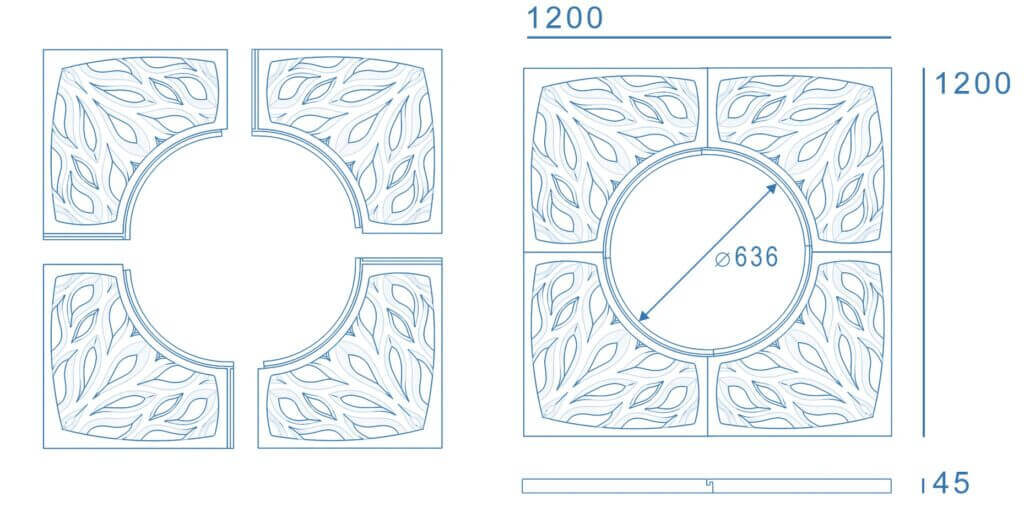 Приствольная решетка для дерева ZKING CRUST 1.2х1.2м Черная в Кандалакше фото