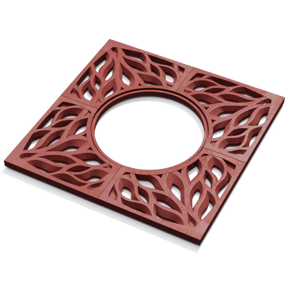 Приствольная решетка для дерева ZKING CRUST 1.2х1.2м Красная в Кандалакше фото