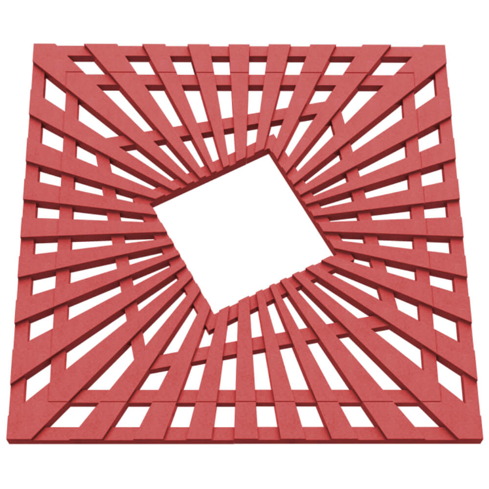 Приствольная решетка для дерева ZKING ATMOSPHERE 1.2х1.2м Красная в Кандалакше фото